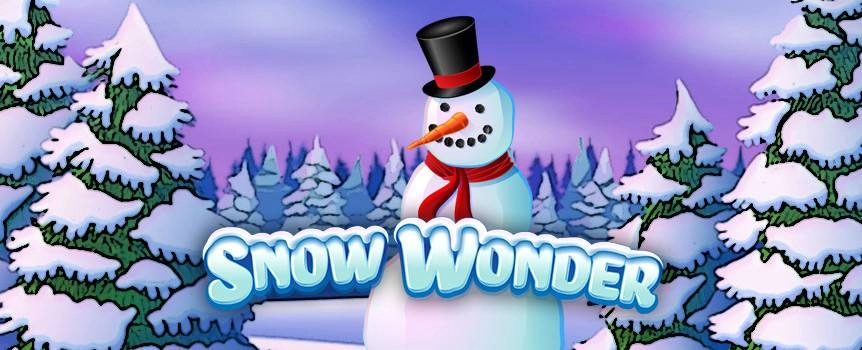 Imagine a wonderful world where it’s Christmas all year round and the gifts and snow just keep on piling up around you. This world exists with Snow Wonder the endlessly festive 3-reel slot game that will make you think every day is Christmas. Cozy up to the fire, grab a cup of egg nog and let it snow as you spin your way to a very merry time. You’ll feel like a kid again especially if you glimpse old Saint Nick who will reward you with a major prize it’s no wonder everyone loves to play Snow Wonder!