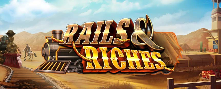 Join Rails & Riches at Cafe Casino for a Wild West slot adventure with dynamic symbols, Free Spins, and thrilling Bonus Games.