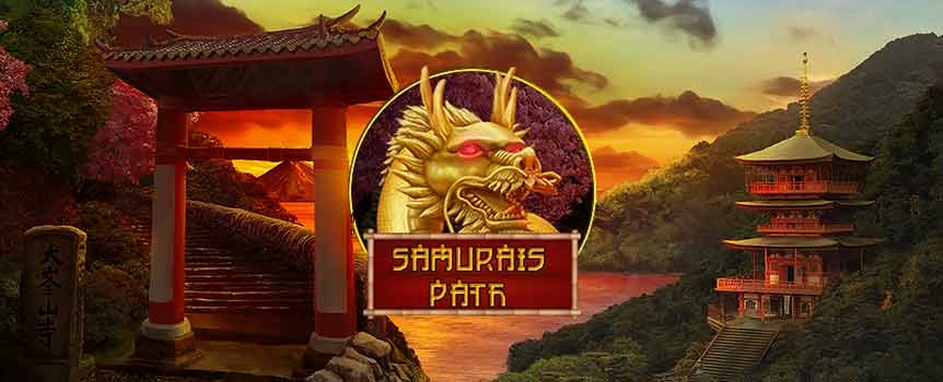 There’s never a dull blade or moment playing Samurai’s Path, which is loaded with a wide variety of features. Not only do aspiring samurai get to choose between three different wilds during free spins in this 5-reel, 25-line slot, but each one has its own special effect.