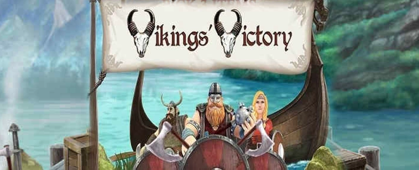Set forth on your Viking longship, and get ready to raid and pillage some payout-filled reels. Vikings’ Victory is chalk full of bonus features to help you get the most out of your Viking Age expedition. Take advantage of the wilds, scatters, bonus round, free spins, and multiplier, as you battle your way to that elusive 5,000X payout. And when you do nab a payout, see if you can double it with the Gamble feature. Sound the horn, the Vikings are here.