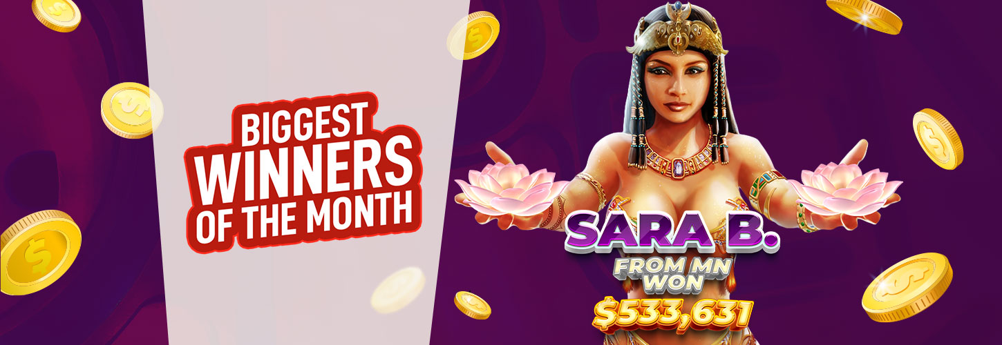 Cafe Casino Biggest Winners of the Month