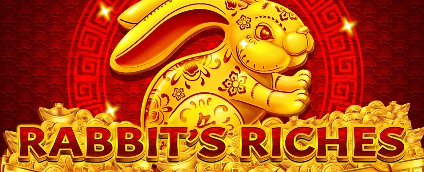 Unlock wealth and prosperity by playing the Rabbit's Riches slot at Cafe Casino! A 96% RTP and high volatility math model could provide prizes of up to 1,200x!