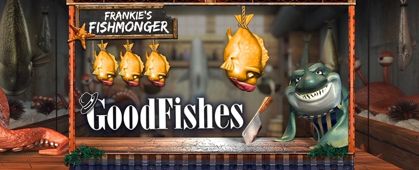 In this 5-reel, 30-line slot, fish are mobsters who rule the river surrounding Manhattan. They may be called GoodFishes, but make no mistake — they’re out for blood. Land three of Frankie’s Bonus scatter symbols, and you’ll be brought to a second screen bonus round where a fishmonger shark named Frankie will greet you at his butcher shop. Three fish, no doubt rivals of Frankie’s gang, will be hanging from the rafters. Pick a fish to collect one of six prizes: free spins, sticky wilds, all ways pay, and more. There’s never a dull moment when Frankie’s around.