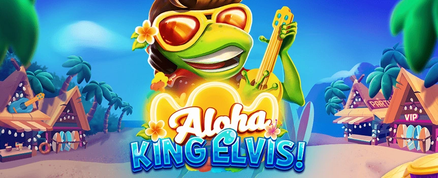 Are you ready to see the king of rock and roll in a completely new light? Aloha! King Elvis! sees a lizard Elvis rocking out to his tunes on the tropical islands of Hawaii, making it one of the most unusual slots you’ll find online! 