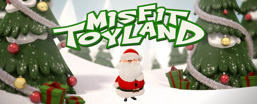 Spin the reels of the incredible Misfit Toyland, the Christmas-themed online slot at Cafe Casino with three free spins bonuses and a gigantic top prize.