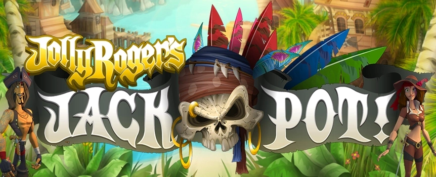 Arr, matey. Better doff your pirate hat and hoist those sails because it’s time to embark on an adventure with Jolly Roger’s Jackpot, a 5-reel slot game that’ll have you walking the plank all the way to a big win. It’s time to join Captain Roger, along with his trusty First Mate and the Lady Red, the pirate princess of great renown, and get ready to scour the seven seas looking for treasure, free spins, and a payday fit for a pirate. You’ll see nautical symbols like an Anchor and Sextant as well a Pistol, Rum Bottle (so you don’t get scurvy), a Pair of Swords, Treasure Chest and the one symbol that every pirate knows: Skull and Crossbones. See if your luck will get you somewhere on the high seas and, who knows, you might just score a win that’ll really shiver your timbers. Watch out for the Pirate Ship symbols because they’ll trigger the bonus round, which is a great way to boost your bankroll and improve your chances of scoring bigtime.