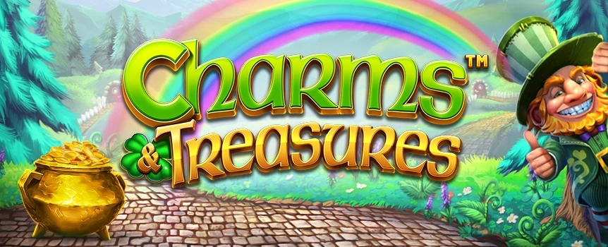 Charms and Treasures is an exciting Irish slot with enormous Cash Prizes up to 1,414x your stake on offer - to be sure, to be sure!
