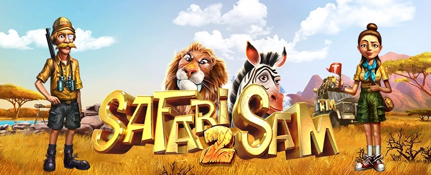 Check out the fun-filled Safari Sam 2 online slot here at Cafe Casino and see if you can win the game’s gigantic jackpot, worth an incredible 500x your bet!