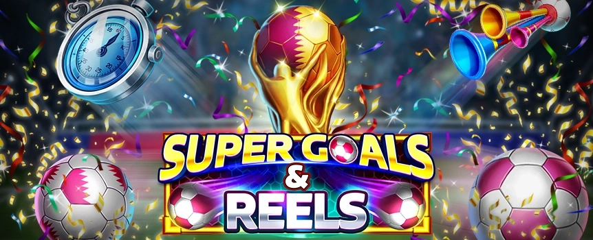 Put on your soccer cleats and head to the pitch in the Super Goals & Reels online slot, here at Cafe Casino. Win up to 2,500x your bet when you play today!