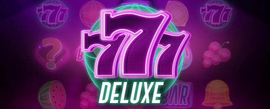 Play 777 Deluxe and enjoy a cozy, classic slot game adventure! With its delightful mix of bells, fruits, 7s, and BARs, it's like a friendly nod to the good old days. Get ready for fun twists, cool features, bonus rounds, and mystery Question Mark symbols - who knows what they'll turn into next? And you'll be playing to win big in the bonus game: a real money progressive jackpot awaits with those shiny gold 7s. Boasting five reels and 10 paylines that work in all sorts of ways—left to right, right to left, and even across the three middle reels—777 Deluxe offers a warm, engaging experience for everyone, newbies and seasoned players alike. Come on in and give it a spin. Play 777 Deluxe today!