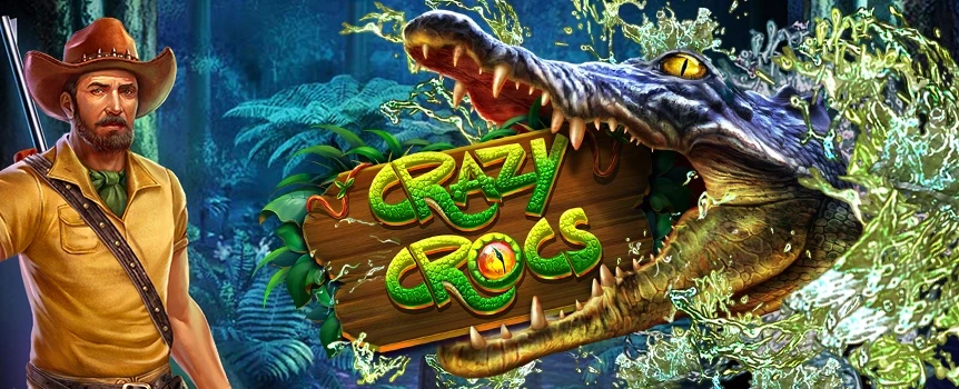 Step into the lush and vibrant world of Crazy Crocs, a slot game that promises fast-paced gameplay and the chance of hitting big wins! 