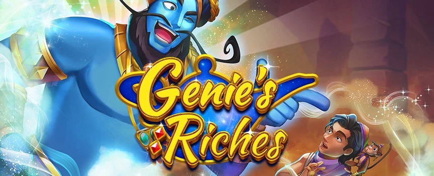 Delve into the mystical realm of Genie's Riches at Cafe Casino. Enjoy four bonuses and features and win big if you rub the Genie’s lamp the right way!