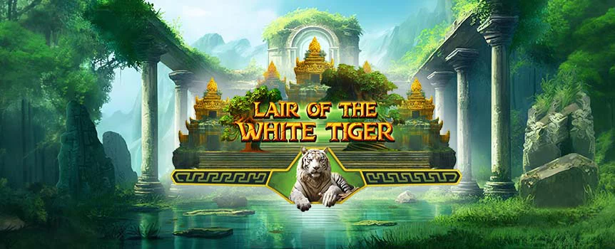 Lair of the White Tiger is a silky jungle themed video slot with 720 ways to win big! Five jackpot and bonus symbols are available!  