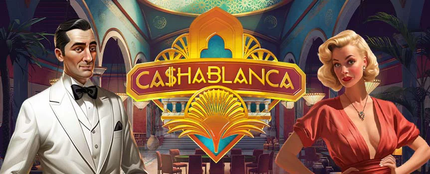 Welcome to Ca$hablanca, the 3x3 slot that takes you to the Golden Era of French Morocco. Step into this classy nightclub and step away with some big wins.