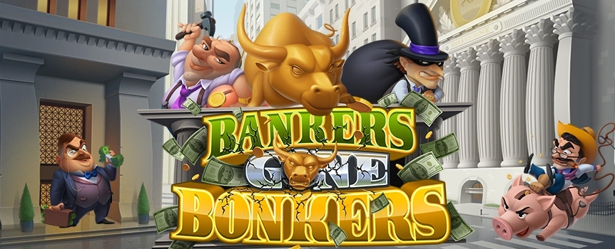 At this online slot, something strange is happening: bankers, not known for being the most generous folk, are looking to give away huge sums of cash! 