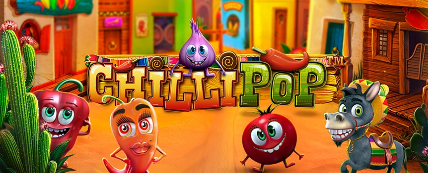 Cook up some giant wins at Cafe Casino with the ChilliPop online slot! Match ingredients like peppers and onions for big payouts and win up to 2,067x!