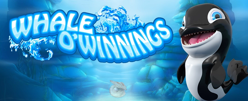 Make a big splash with the 5-reel slot game, Whale O’Winnings, and you could be hauling in a whale of a prize. Meet the unofficial prince of the ocean, Whale O' Winnings. He and his aquatic friends swim all over the ocean on all sorts of adventures that usually end with fun great rewards. Strap on your snorkel and flippers because you’re about to go way down into the depths to join these irresistible animated characters at the bottom of the sea. Here you’ll encounter clams, coral, a sea urchin, a sand dollar and a life preserver. You’ll also get to know a spunky sea lion and a playful dolphin. Just don’t let your googles get too fogged up because you’ll be on the lookout for a big cash win.