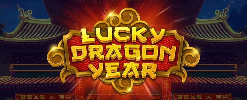 For Red Hot Cash Payouts up to a Colossal 3,000x your stake - Spin the Reels of Lucky Dragon Year today! 
Take a spin on this classic-style 3 Row, 3 Reel, 3 Payline slot today and you’ll be sure to meet some extremely Fiery Dragons that love to breathe Red Hot Cash Prizes on those that come to play with them! While playing Lucky Dragon Year you’ll see Royal Symbols Jack, Queen, King, and Ace on the Reels plus Drum, Dragon, and Red Envelope Symbols as you seek out the Special Wilds of the game. Wilds will replace other Symbols to help you form more winning combinations, any Multipliers attached to those Wilds will boost your Payouts even further, and Wilds landed on Reel 3 with trigger a Re-Spin on Reel 2 - creating even more opportunities for you to score Cash Payouts up to 3,000x your stake! Play now. 