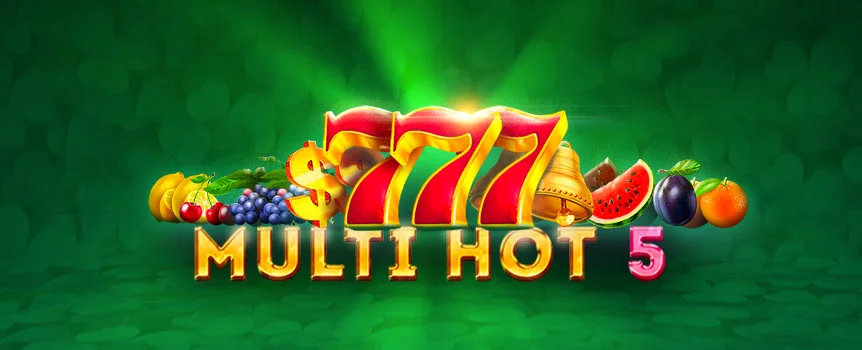 Win Colossal Cash Prizes up to 145x your stake when you spin the Reels of this epic 3 Row, 3 Reel, 5 Payline slot! Play Multi Hot 5 now.