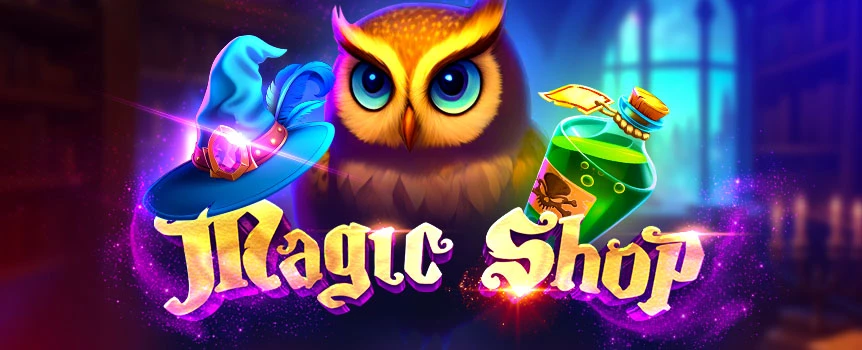 For Spectacular Cash Prizes up to 10,200x your stake - Spin the Reels of Magic Shop today! Play this 5 Row, 6 Reel, Pay Anywhere slot now.