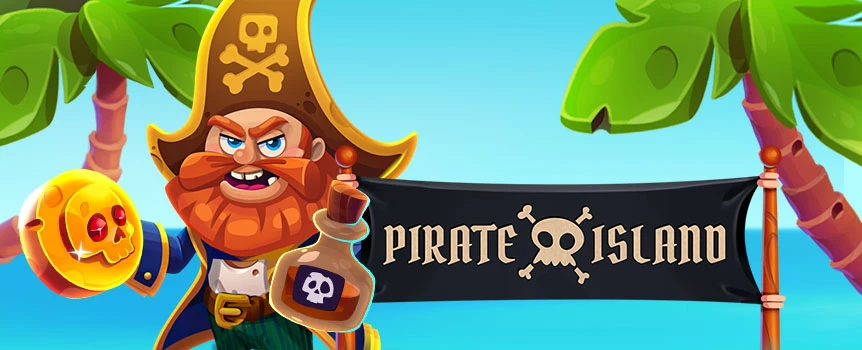 Pirate Island offers Gigantic Cash Payouts up to 15,000x your stake - Play this 5 Row, 6 Reel, Pay Anywhere Pirate slot today!