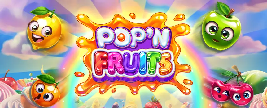 Pop’n Fruits bursts with Cluster Wins, Tumbles, Free Spins, and Rocket Multipliers up to 600x. Max. Win? A fruity 20,000x surprise!