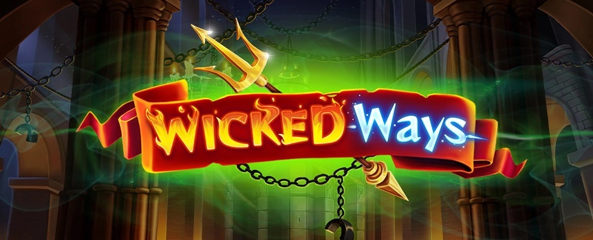 Step into a magical world when you spin the reels of the Wicked Ways online slot! The wicked witch is present on the reels on every spin, waiting to send huge prizes your way.