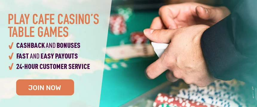 Best Online Casino Table Games | Cafe Casino