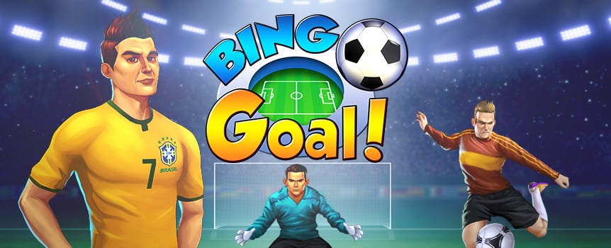 He shoots, he scores! Bingo Goal gets you to the front row of your favorite bingo soccer game. Play with four cards in a stadium full of soccer fans and try to trigger the Penalty Kick Bonus. If you do, you’re the star player who gets to take the penalty kick. Take aim, pick a target, and shoot for a chance to win some star-worthy payouts. On top of that, the game comes with a progressive jackpot that could get you enough cash to buy your own Golden Boot trophy . It’s time to let your soccer skills shine.