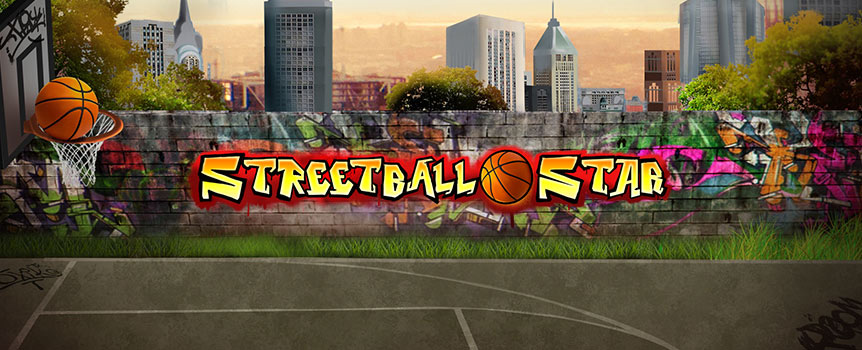 No matter what time of day, the outdoor basketball courts are always brimming with fast-pace action in Streetball Star. You can score 243 unique ways simply by landing matching icons on consecutive reels.