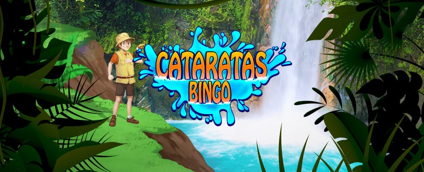 Bingo Cataratas isn’t your typical bingo. Take advantage of two unique bonus features that improve your odds of winning. First, embrace the “Extra Ball” option by requesting another ball when you’re missing one number at the end of a round. We all want to win, so now you get another chance when you’re close. The second feature is a bonus round that will have you spinning a wheel of fortune beside a lucky waterfall. Each slot on the wheel has a unique value that will boost your bankroll, so spin carefully and you could end up with a flood of coins.