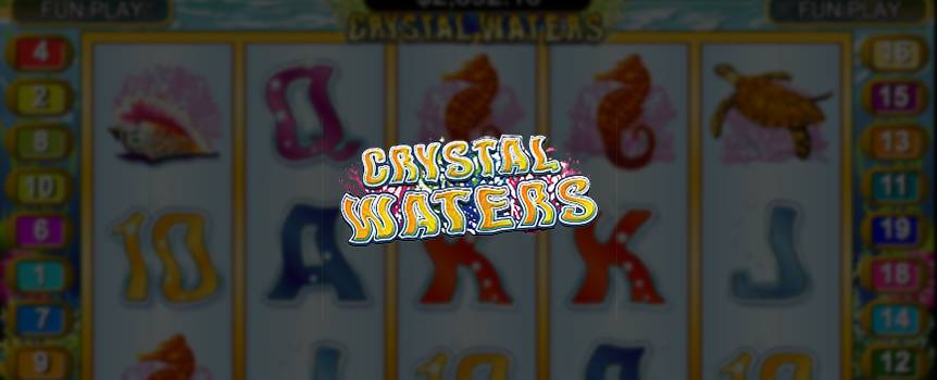 Experience the beauty of a tropical paradise in the 5-reel, 20-line slot Crystal Waters. Spin the reels under clear waters, and you'll catch glimpses of sea turtles, tropical fish, seahorses, dolphins, coral and conches. Keep an eye on the horizon because if you see sails, you're in luck. Yachts act as scatters in this game, handing out 15 free spins when three or more appear anywhere on the reels. Enjoy the additional benefit of playing while a random progressive jackpot accumulates cash, waiting for the perfect moment to pay out a massive bonus.