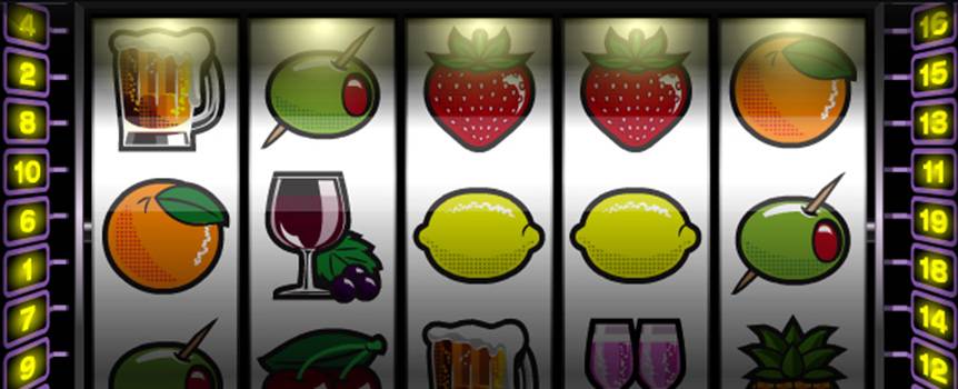 Sit back and enjoy a classic slot experience with Our Casino's Dirty Martini. The game screen mimics the look and feel of a physical slot machine you'd find in Vegas. The auto play and spin buttons look like 3D push-buttons, and the sound of the reels spinning is exactly what you'd hear playing slots in any brick and mortar casino. Line up delicious fruit and dazzling drinks for a chance to take home a Vegas-sized payout. If you hear the familiar sound of a martini shaker, you may start salivating because five of the substitute icons pay out 10,000 coins.