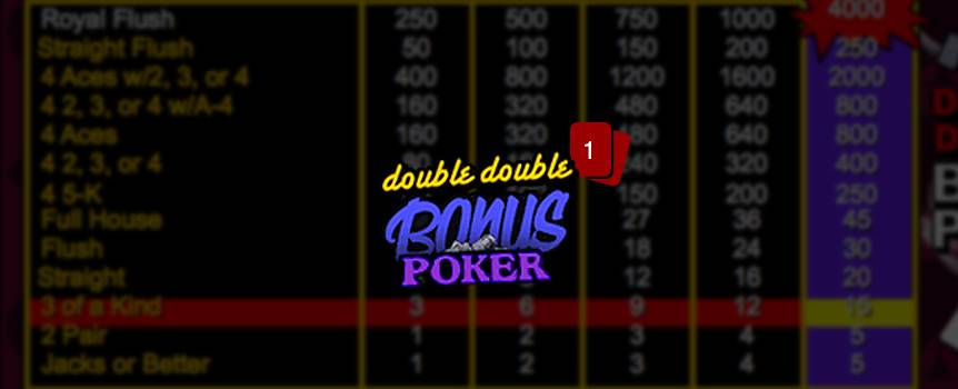This fun game of draw poker deals you a hand of five cards, and lets you decide which ones you want to hold on to and which you want to chuck. Hit deal, and the unwanted cards are discarded and replaced with new and hopefully better ones. The minimal hand needed to win is a pair of jacks, which pays even. The more coins you play, the higher the payouts, and an especially high payout is reserved for a Royal Flush. See the paytable in the game screen for details on how much each hand pays out.