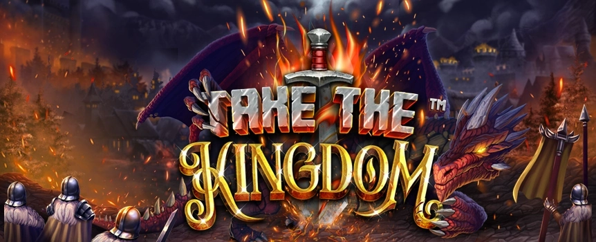Cafe Casino is proud to present Take the Kingdom, a medieval-inspired slot machine with dragons and giant prizes! Can you win the top prize of 3,640x your bet?
