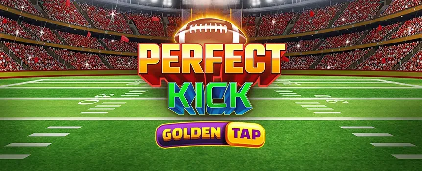 Kick off the action in Perfect Kick: Golden Tap! Land winning shots, trigger Multipliers, and claim up to 3,575x in a roaring football stadium!