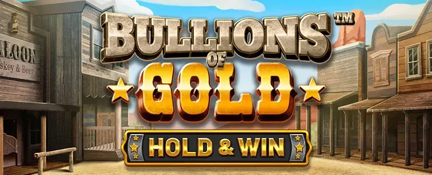 The Wild West serves as a source of endless inspiration for slot designers, and Bullions of Gold does the genre proud, with revolvers, bandits, and the local sheriff as main game symbols. The game features a visually appealing design with intricate details across the reels. The gameplay is quite exciting, especially since you always have a chance to trigger the Hold and Win Bonus. Here, you can win some hefty prizes, including those coveted Jackpots. This should be incentive enough to give the game a try and see if you can hunt down the top prize. 