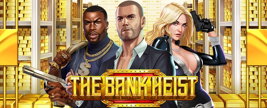 Play The Bank Heist slot game at Café Casino and you could bust open a vault filled with cash prizes worth up to 1,000x your bet.