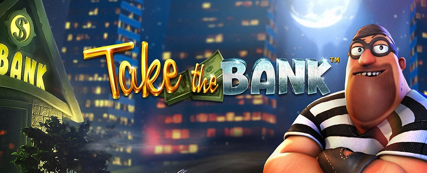 Gigantic Cash Payouts over 350x your stake are up for grabs - so Spin the Reels and Take the Bank today.