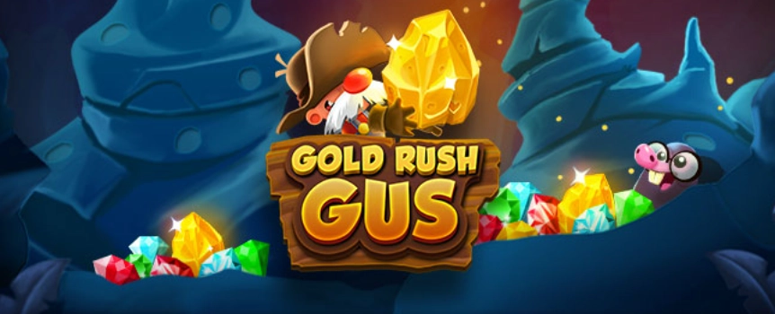 Take a trip to the old west to spin and strike gold with Gold Rush Gus! A slot machine that mixes slot machine reels with side-scrolling action.