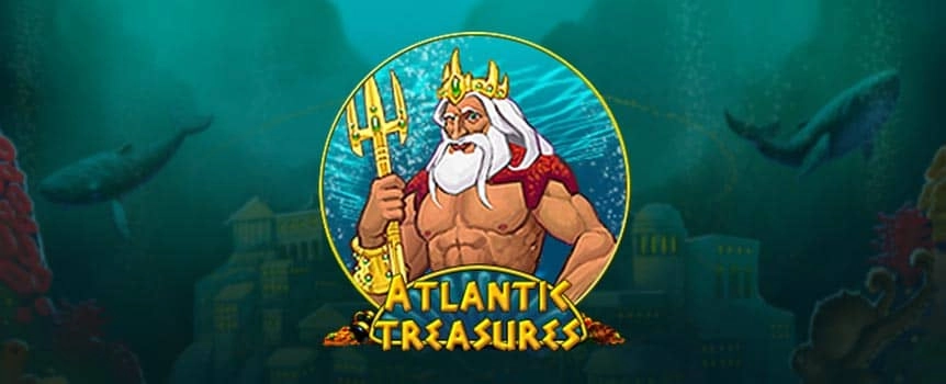Discover the lost city of Atlantis and all its treasures in the Atlantic Treasures slot game. On your underwater expedition, you’ll swim into your share of mermaids and even the wild King of Atlantis, who expands to fill the second and fourth reels.