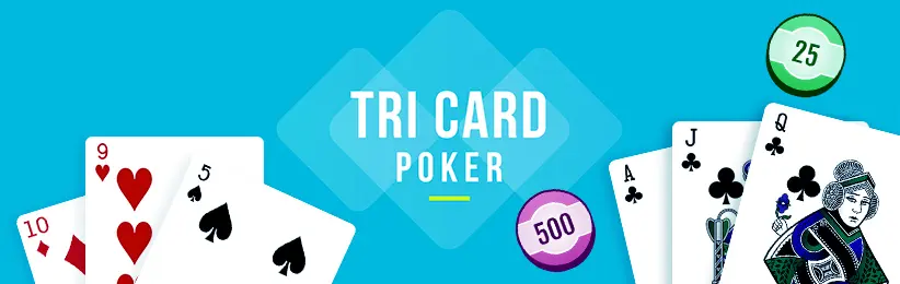Play New and Improved Tri Card Poker Online at Cafe Casino
