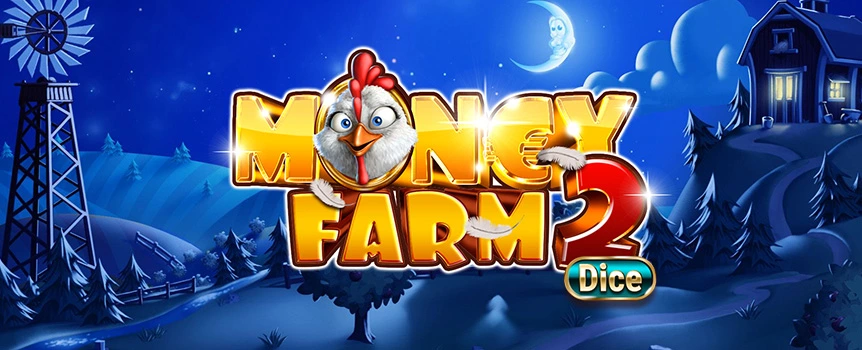 In Money Farm 2 Dice, the roosters wake you at dawn, but the promise of golden eggs makes every early start worthwhile. This farm-themed slot features a 5x3 grid with five paylines, where magic chickens and hardworking animals help you chase wins up to 1,758.6x your bet. Spin the reels while milking cows, shearing sheep, and collecting those golden eggs for clucking big rewards!